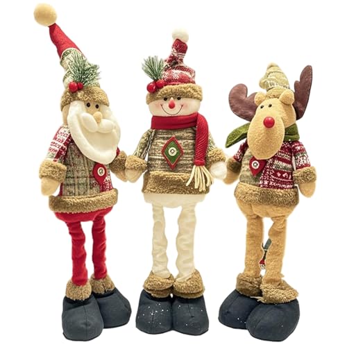 Peluche Noël douce stable qui ne tombe pas de la cheminée - 2