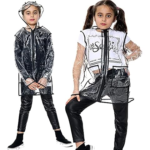 A2Z 4 Kids Stylish Clear Raincoat Cover