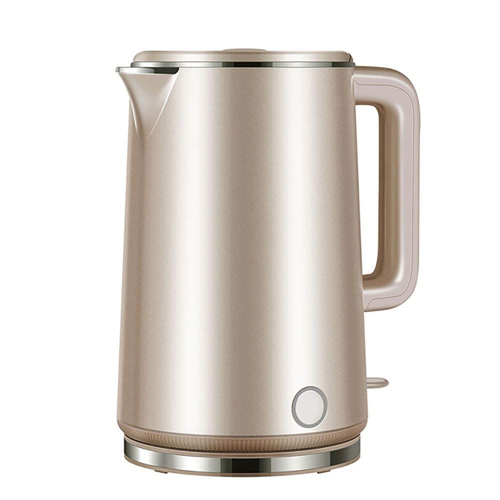 Bouilloires pour l'eau bouillante sans fil 1,7 L double paroi 1800W avec filtre à eau
