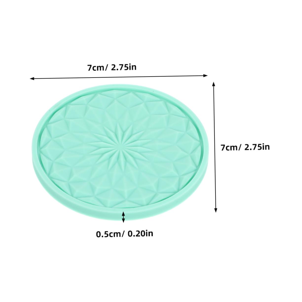 Ciieeo Water Cup Anti-Slip Mat 12pcs Car Coasters Cup Holder Coasters for Car Black