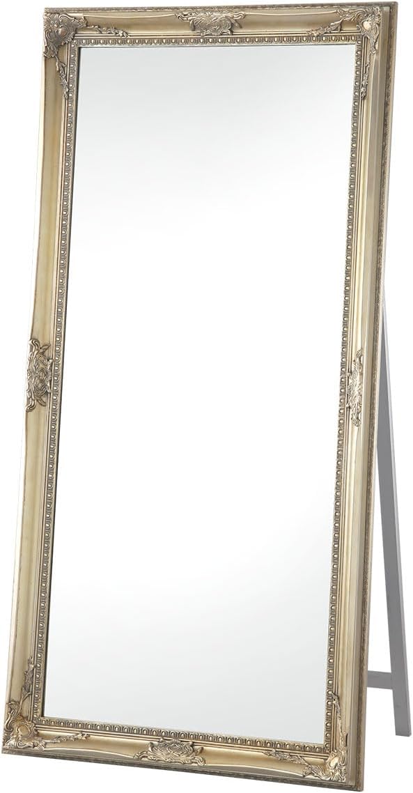 アンティーク スタンドミラー ビンテージ 扉付き 姿見 全身鏡