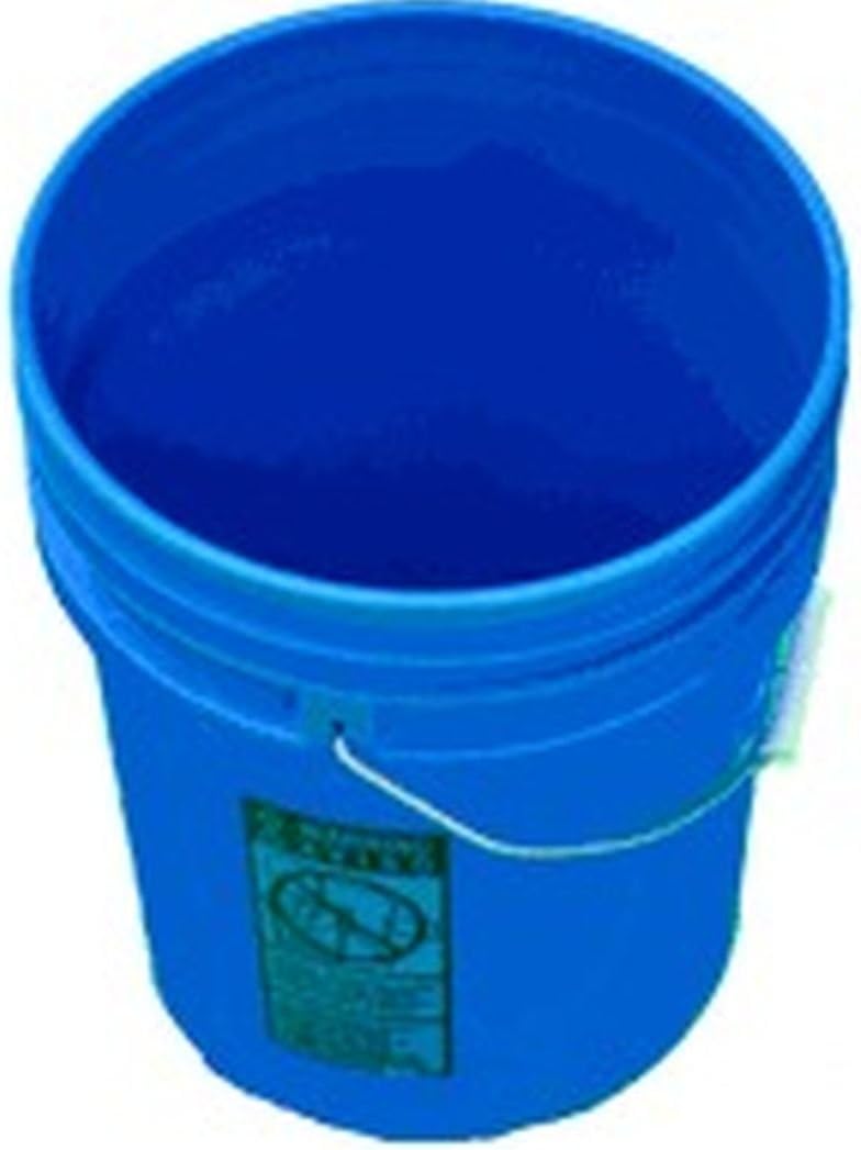 5 Gallon Plastic Buckets Six (6) Pack,Blue