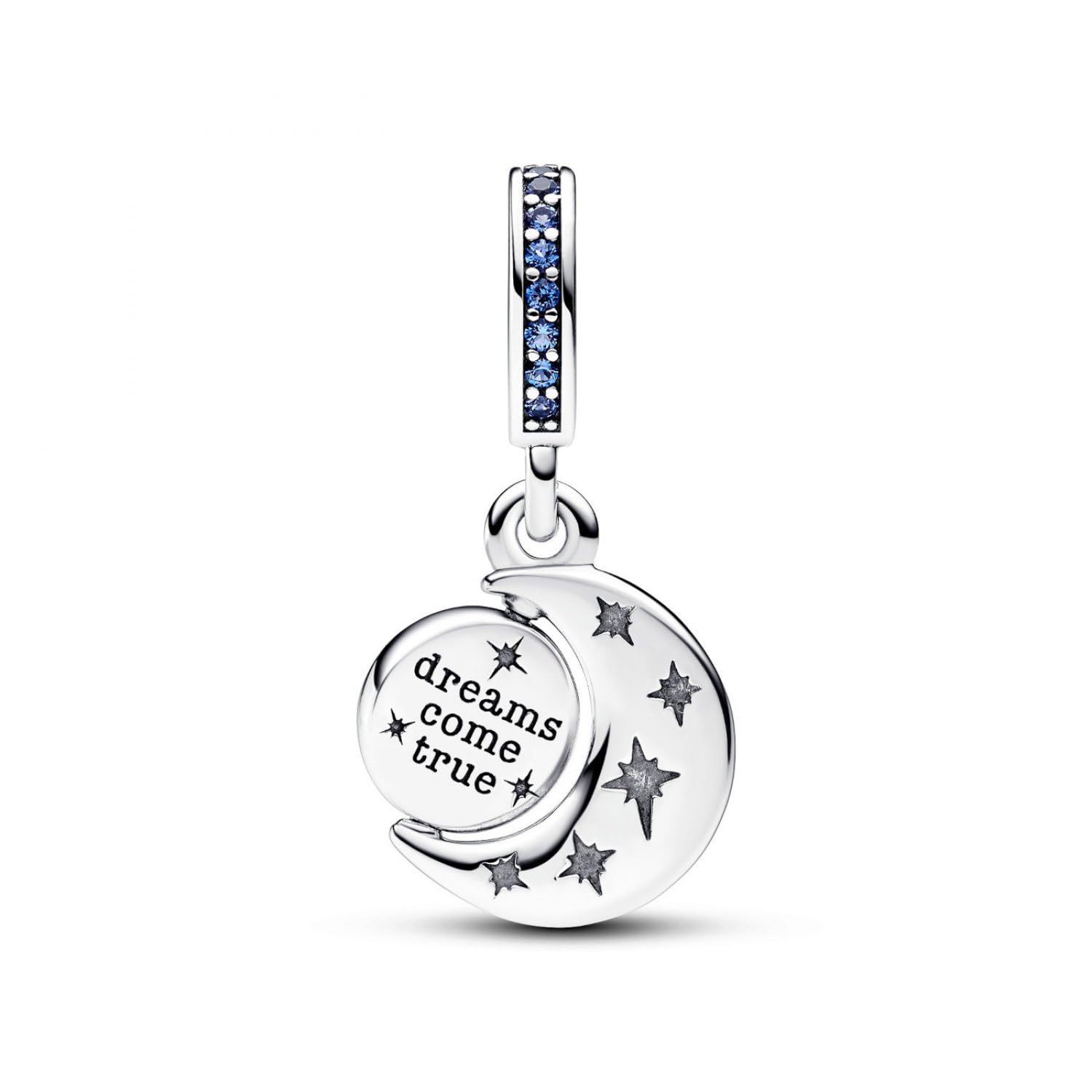 Pandora Funkelnder Drehender Mond Charm-Anhänger 792979C01 Colgante