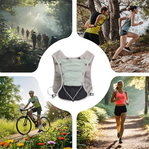 Sac à dos d'hydratation de course à pied réfléchissant 5L polyvalent