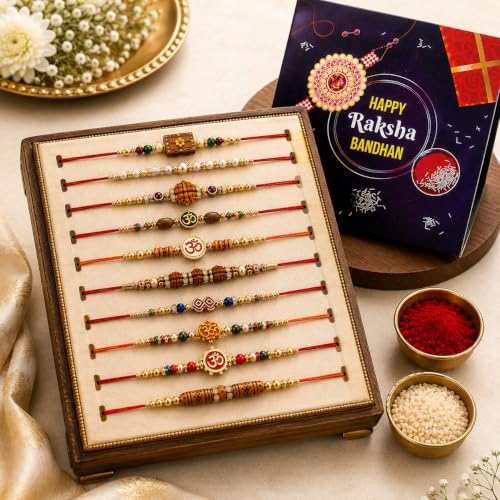 TECHBASICS Rakhi Set 10pc
