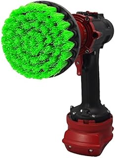 Kornely Premium Drill Brush, Medium Stiff, Green 10cm. Professional Power Scrubber. Doesn't Scratch Surfaces. Suitable for Kitchen, Stove and Oven, Cabinets, Counters, Dirty pots, Floor Cleaning