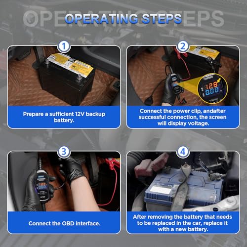 Cable OBD2 de alimentación de emergencia contra pérdidas de memoria de coche 6