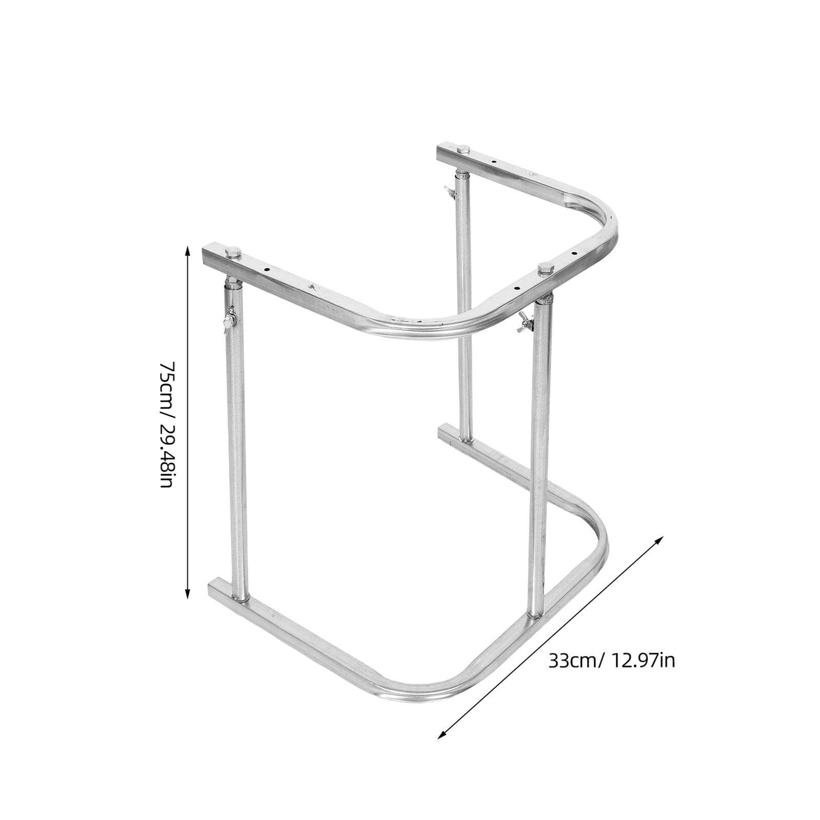 TOYANDONA Soporte para Bolsas de Basura Plegable de Metal Resistente Marco para Bolsas de Hojas al Aire Libre Adecuado para Jardín Camping y Limpieza Exterior