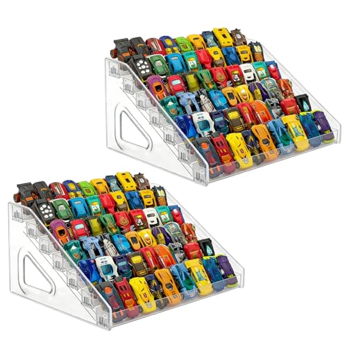 YEXEXINM 2 Pack 7-Tier Hot Wheels Display