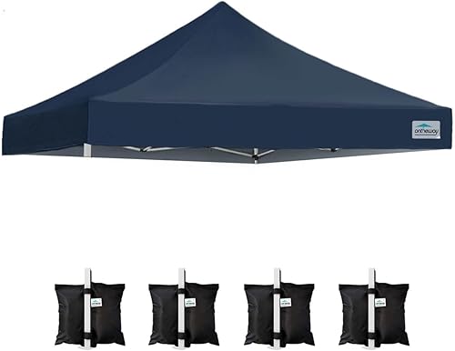 Vista 7 de Ontheway Toldo de repuesto de 10 x 10 pies para tienda de campaña desplegable, cubierta superior de toldo instantáneo, paquete de 4 bolsas
