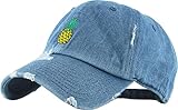 KBSV-024 MDM2 Daddy Dad Hat Pineapple Vacation Baseball Cap Vintage Distressed Classic Polo Style Adjustable