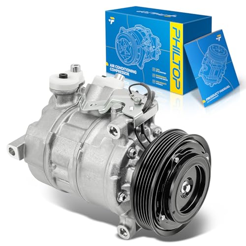 Image of PHILTOP 890246 Air Conditioner AC Compressor for GLA250 2015-2022,CLA250 2014-2019,2021-2022,A220 CLA35 AMG 2020-2022,CLA45 AMG 2014-2022,GLA45 AMG 2015-2019,2021-2022,A35 AMG 2020-2021,QX30 2017-2019