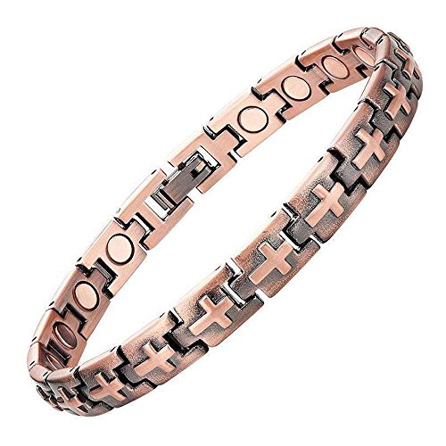 ProExl Magnetic Copper Cross Christian Bracelet Box and Adjuster