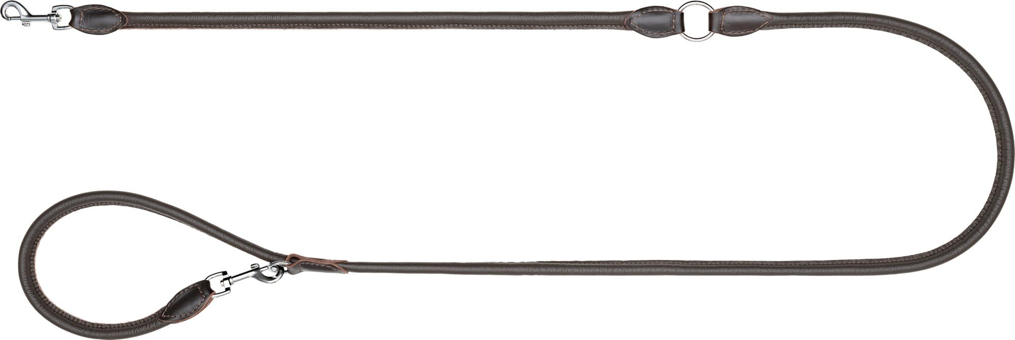 Blaser | Correa para perro de piel marrón | correa clásica | cuero de alta calidad | mosquetón de giro libre | duradero y cómodo | perfecto para excursiones en la naturaleza | para perros y titulares | Correa clásica de piel auténtica con mosquetones de g