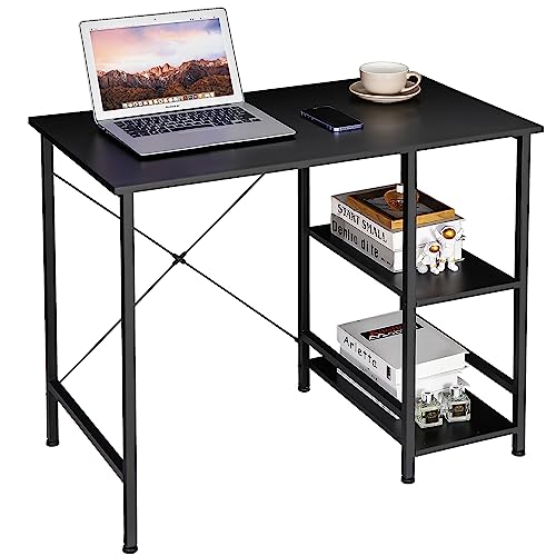 ZENY Small Computer Desk with Storage Shelves, 36” Sturdy Home Of...