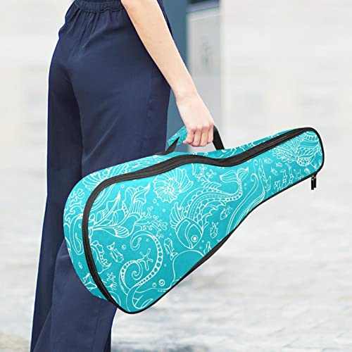 Sac ukulélé ténor Octopus tortue bleue protégez votre instrument contre l'humidité et les coups - 6