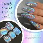 Born Pretty 9D Cat Magnetic Eye Gel Nail Polish Holographic Rainbow Gel Polish Blue Purple Soak Off U V LED Gel Polish Nail Art Design Manicure Salon DIY Home 15ML - Image 4