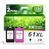 Ankink 61XL Ink Cartridge Replacement for HP 61 XL(Black Color Combo Pack) for HP61 HP61XL for 4500 5530 4630 2540 4502 2542 4635 5535 4501 3050 2541 3510 2514 3512 1000 1010 1510 Printers