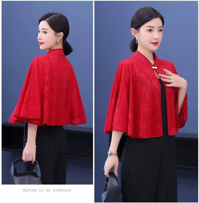 Lace Shawls and Wraps for Evening Dress Wedding Sheer Capes Cover Up Capelets for Women - Image 9