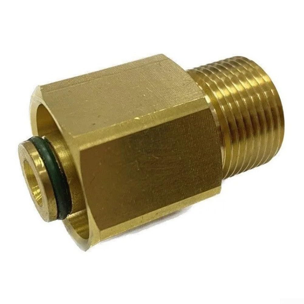 Oniissy M22 15Mm Male To M22 14Mm Female Adapter Brass,Pressure Washer Quick Coupler, M22 Brass Male Adapter,For Pressure Washer Hose Hose Pipe