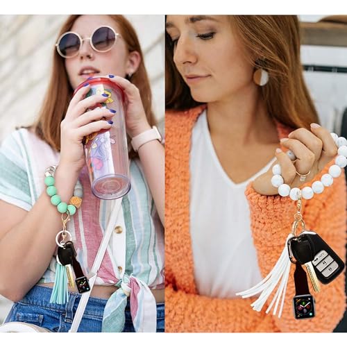 Metal Silicone Watch Band Compatible with Apple Watch Fob Necklace Keychain Clip Pocket watch Case 38mm 40mm 41mm 42mm 44mm 45mm for women men,Replacement Band for iwatch Series 9-1/SE. (Black, 42/44 - Image 3