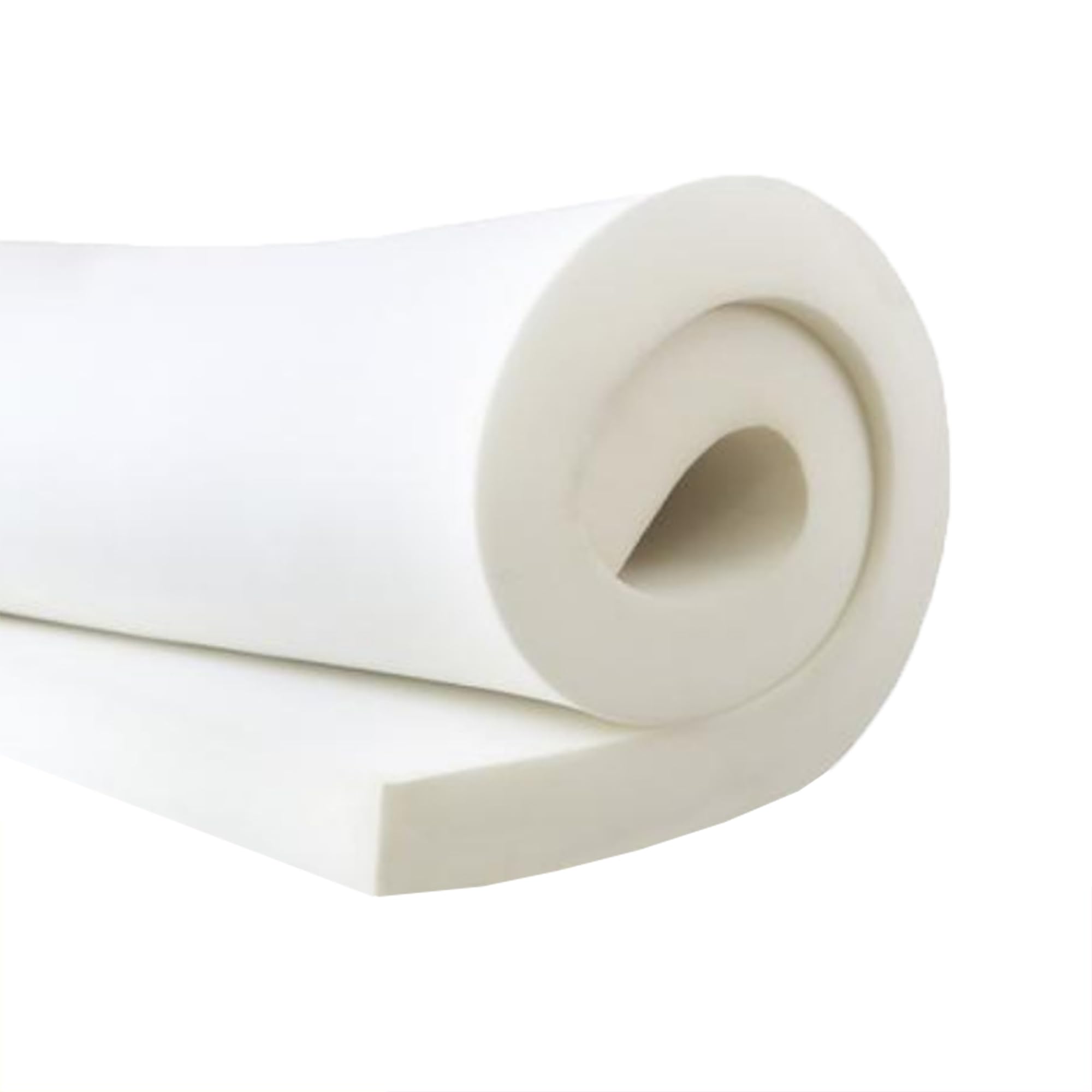 Espuma de tapicería cortada a cualquier tamaño, acolchado de espuma blanca para asiento de ventana, cama para mascotas, sofá, banco de jardín, hoja de espuma de alta densidad para suministros
