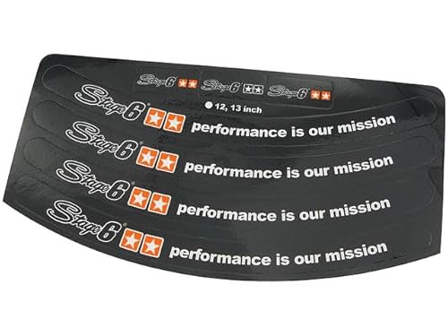 Cerchione Adesivo Stage6, 12/13 Pollici Del Cerchione, Nero