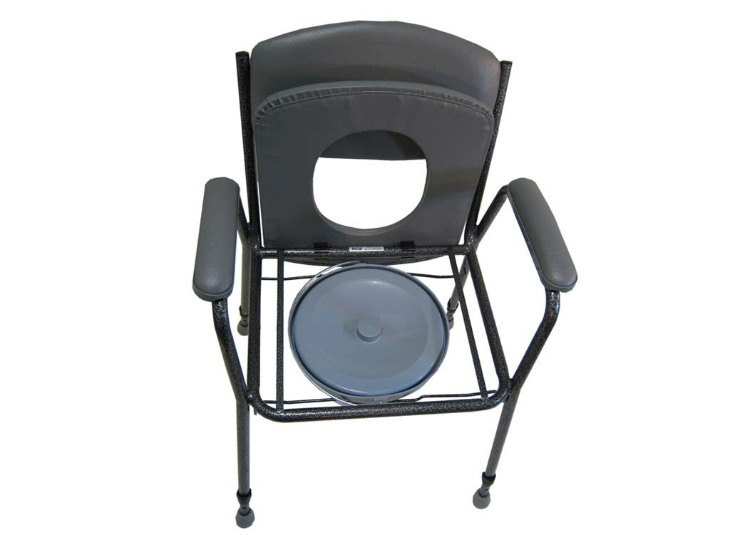 Drive Medical Toilettenstuhl TS 130, schwarz-silber