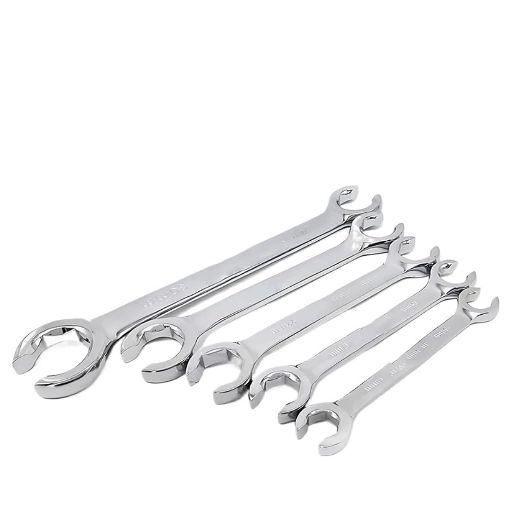 6-28MM Oil Pipe Flare Nut Wrench - Double Head Spanner, High Torque,Open-end Brake Spanner For Car Repair(25-28)