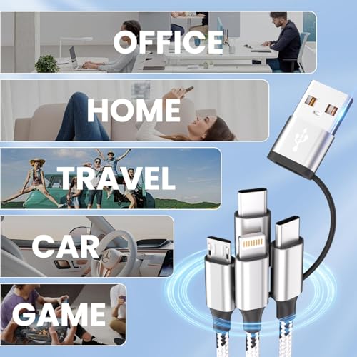 2-Count Firsting 5' 6-in-1 Multi Charging Cables w/ USB-A/C Input, USB-C, Lightning & Micro-USB $5.88 ($2.94 each) & More - image 7