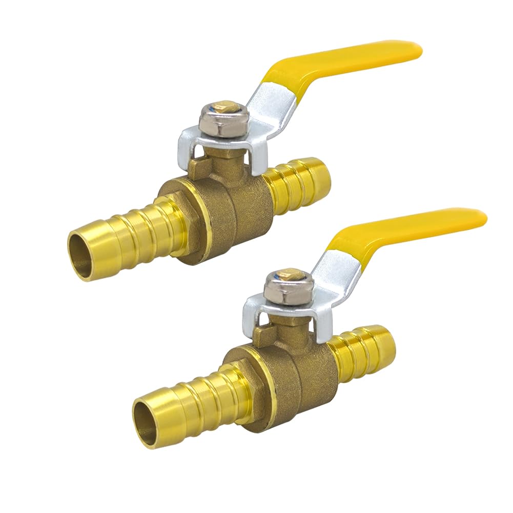 ベース管　バブ Amazon.com: Hooshing 2PCS Brass 5/8 Inch PEX Ball Valve Full