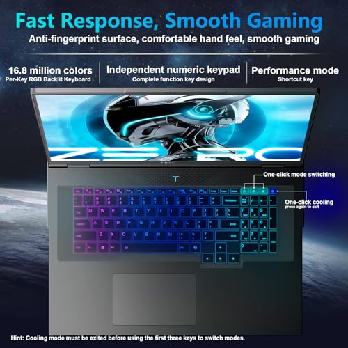 Image of Thunderobot Zero 18 Pro 5080 - 18 inch QHD+ 240Hz Gaming Laptop | Ultra 9 275HX | RTX 5080 | 32GB DDR5 | 1TB SSD | Per-Key RGB | Wi-Fi 6E | Win 11