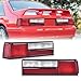Tail Lights Assembly, w/o Bulbs, Compatible with Ford Mustang LX 1987 1988 1989 1990 1991 1992 1993, Tail lamps Rear Brake Lights Left/Right Pair