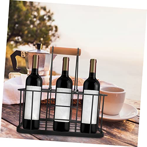 Soporte para botellas de 6 espacios en acero y sintético miniatura 2