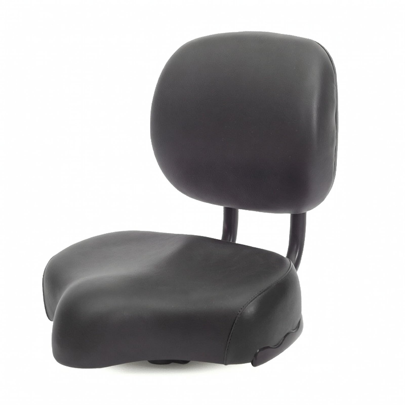 Sella Bici con Schienale Sella Bicicletta Sedile Ciclismo Cuscino Ergonomico Lato Sagomato Ampio Superficie Larga in Finta Pelle Facile da Pulire con