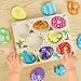 LZDMY Montessori Spielzeug ab 1 Jahr Baby Holzpuzzle, Dino Eier Motorikspielzeug für 10-36 Monate Mädchen Junge Kinder Greifpuzzle Steckspielzeug Sortierspiel Geburtstag Ostern Weihnacht Geschenk