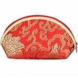 Material: Polyester. Case Cover 1pc Wallet Shell Shaped Mini-Nette Kleine Seidenbrokat Geldbörse Süßigkeit-Beutel-Geschenk-Beutel-reißverschluss-Tasche Zufällige Farbe
