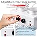 Double Wax Warmer Professional Electric Heater, Hair Removal Dual Parrafin Hot Facial Skin Equipment SPA Adjustable Temperature with 140 Wooden Sticks Wax Strip Wax Rings
