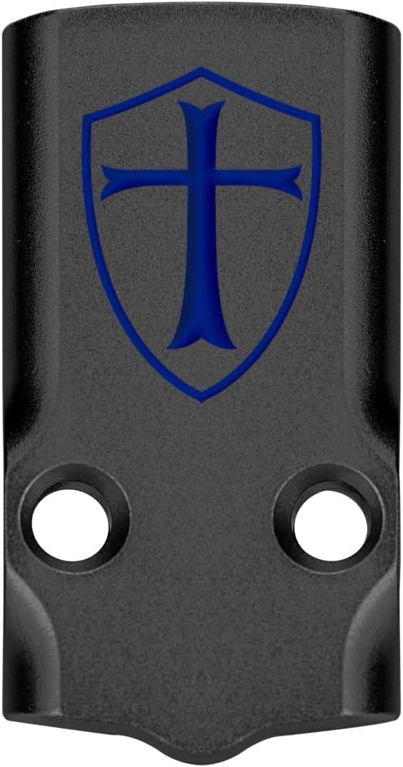 NDZ Performance MOS Optic Cover Plate for Glock 43X & Glock 48, Anodized Aluminum with Color Filled Engraving, Made in USA - Choose Image & Engraving Color