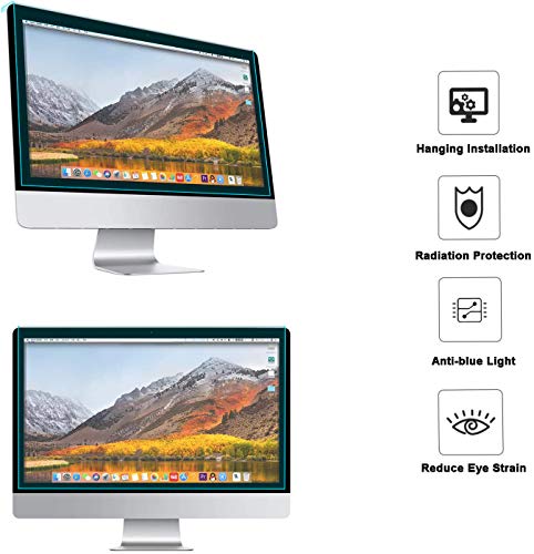 MOSISO 25-27 inch Computer Blue Light Blocking Screen Protector Anti-UV Eye Protection Filter Film for Diagonal 25,25.5,26.5,27 inch 16:9 Widescreen Desktop PC LED Monitor Panel(25x16.34 inch/LxW)