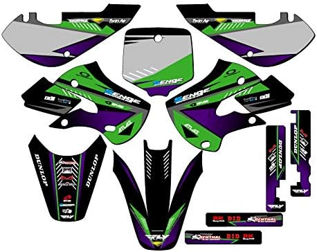 2000-2023 KX 65 Surge Green Senge Graphics Complete Kit Compatible with Kawasaki