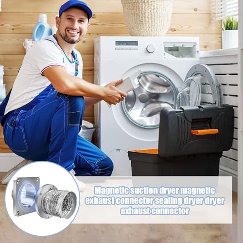 Coupleur magnétique de conduit de sèche-linge à connexion rapide sans outil - 3