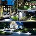 Solar Spot Lights Outdoor with 60 LED & Auto On/Off, 4 Pack Solar Lights Outdoor Waterproof IP68 with 3 Lighting Modes, 2-in-1 Solars Landscape Light for Outside, Garden, Yard(Cool White)