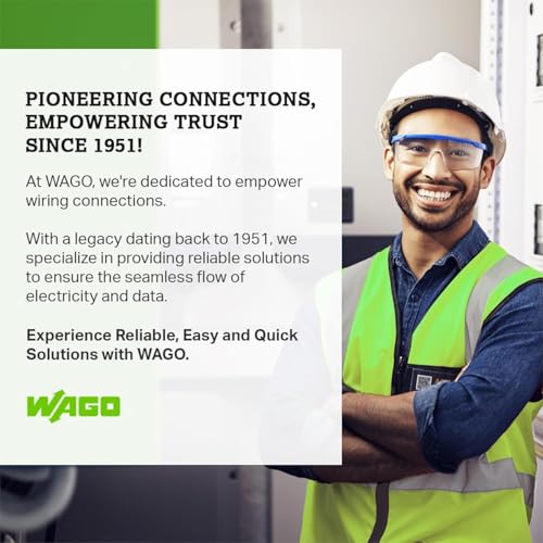 Image of WAGO 221-2411 | Inline Electrical Wire Connector | Pack of 12 | Easy-to-Use, Tool-Free, Compact - For Home, DIY & Electrical Projects - 2-Conductor