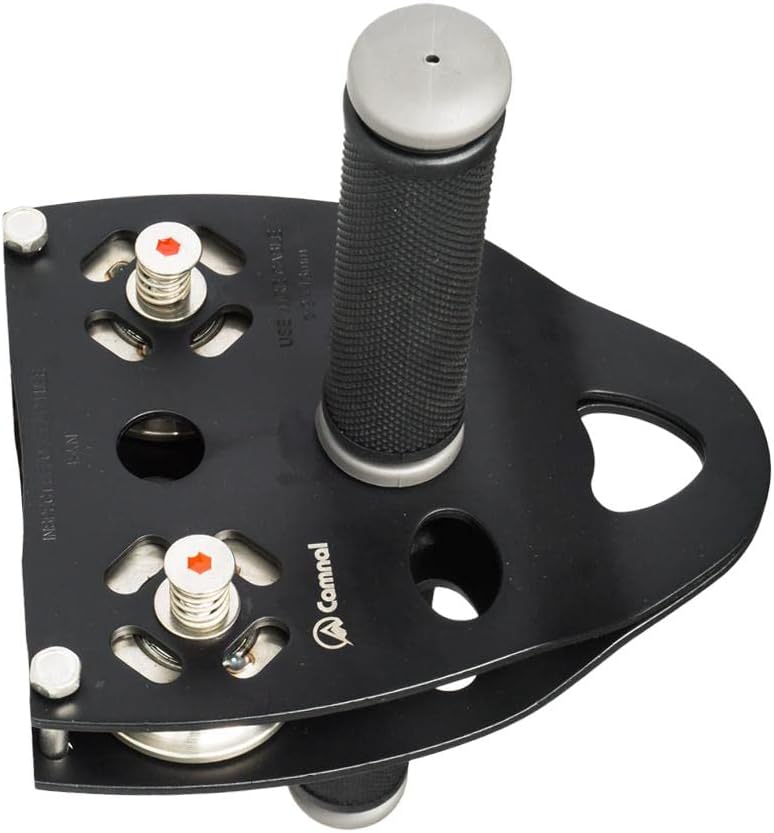 35kN Swing Micro Pulley: Double Rope Pulley for Rock Climbing - Fast Smooth Ride, Easy On/Off - Climbing Equipment for Arborists and Cavers