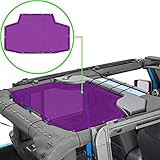 Alien Sunshade Jeep Wrangler JKU (2007-2018) – Rear Half Mesh Sun Shade for Jeep JK Unlimited -...