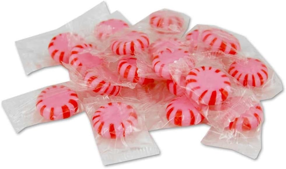 Starlight Peppermint Cinnamon Mints Discs 5 Lbs Bulk Hard Candy Approx. 425 Pieces