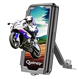 🏍🛵 INSTALLAZIONE FACILE 🛵🏍 L'esclusivo design strutturale del nostro supporto specchietto smartphone consente un'installazione rapida e senza attrezzi. L'esclusiva struttura di bloccaggio e la custodia dal design efficiente rendono molto comoda l'installazione e la disinstallazione del portatelefono per moto in pochi secondi.