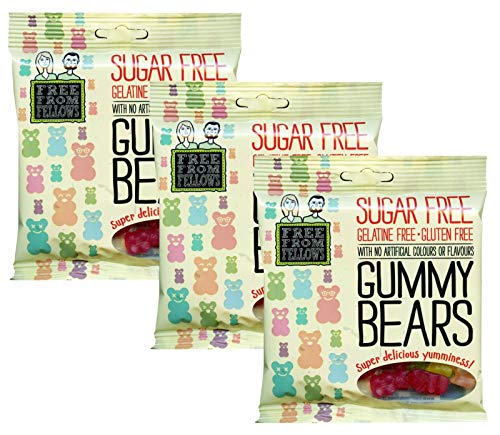 Free From Fellows Gummy Bears sin Azúcar 3 x 3.5oz miniatura 1