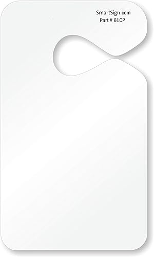 SmartSign - PP-0026 Paquete de 150 etiquetas colgantes para permisos de estacionamiento imprimibles con láser, 8.5 x 11 pulgadas, color blanco